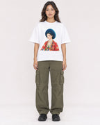 Mockup Boxy Heavyweight Tee White female full-body 02