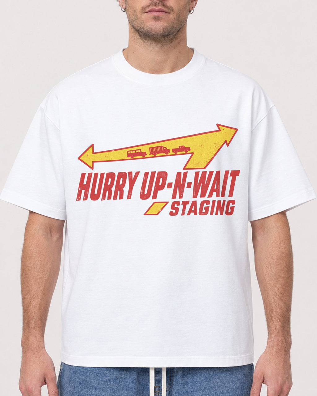 Mockup Boxy Heavyweight Tee White male close-up 08