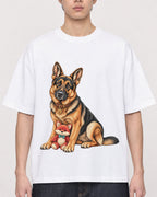 Mockup Boxy Heavyweight Tee White male close-up 01