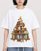 Mockup Boxy Heavyweight Tee White female close-up 11