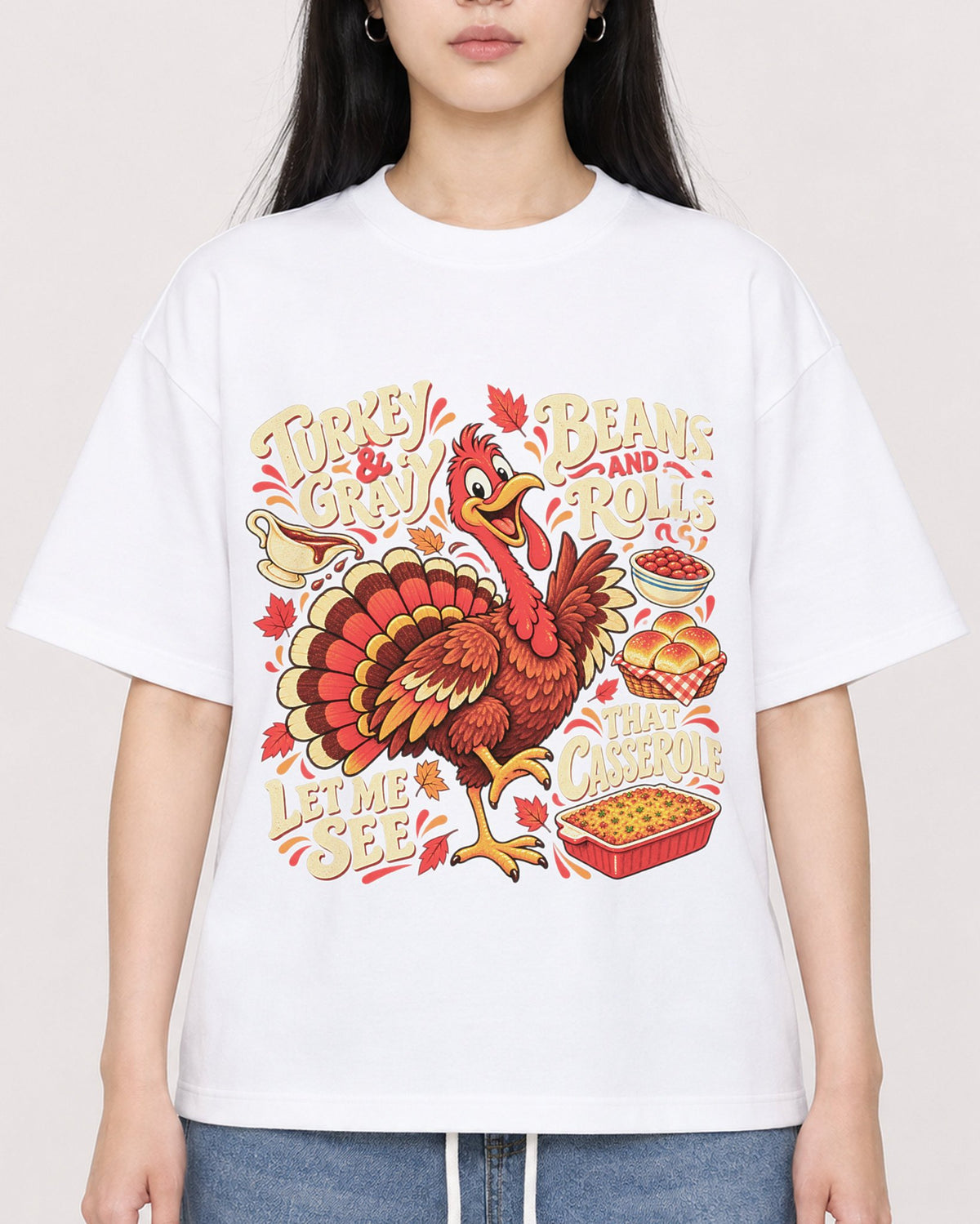 Mockup Boxy Heavyweight Tee White female close-up 01