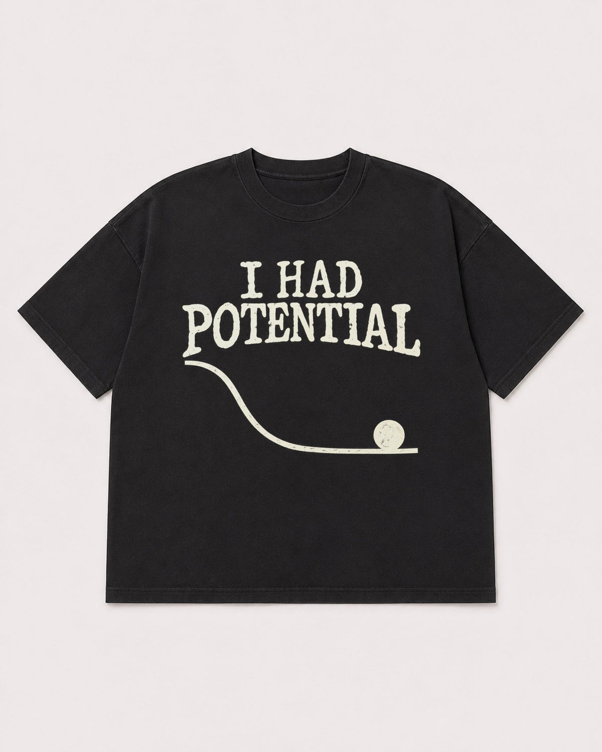 Mockup Boxy Heavyweight Tee Black product