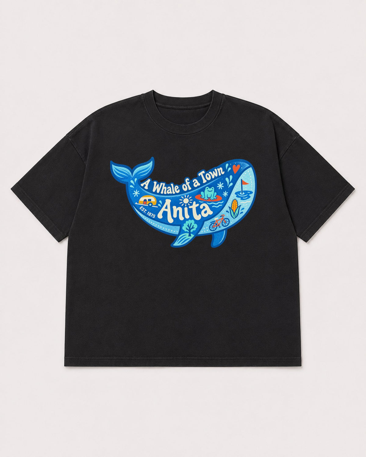 Mockup Boxy Heavyweight Tee Black product