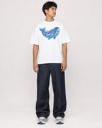 Mockup Boxy Heavyweight Tee White male full-body 46