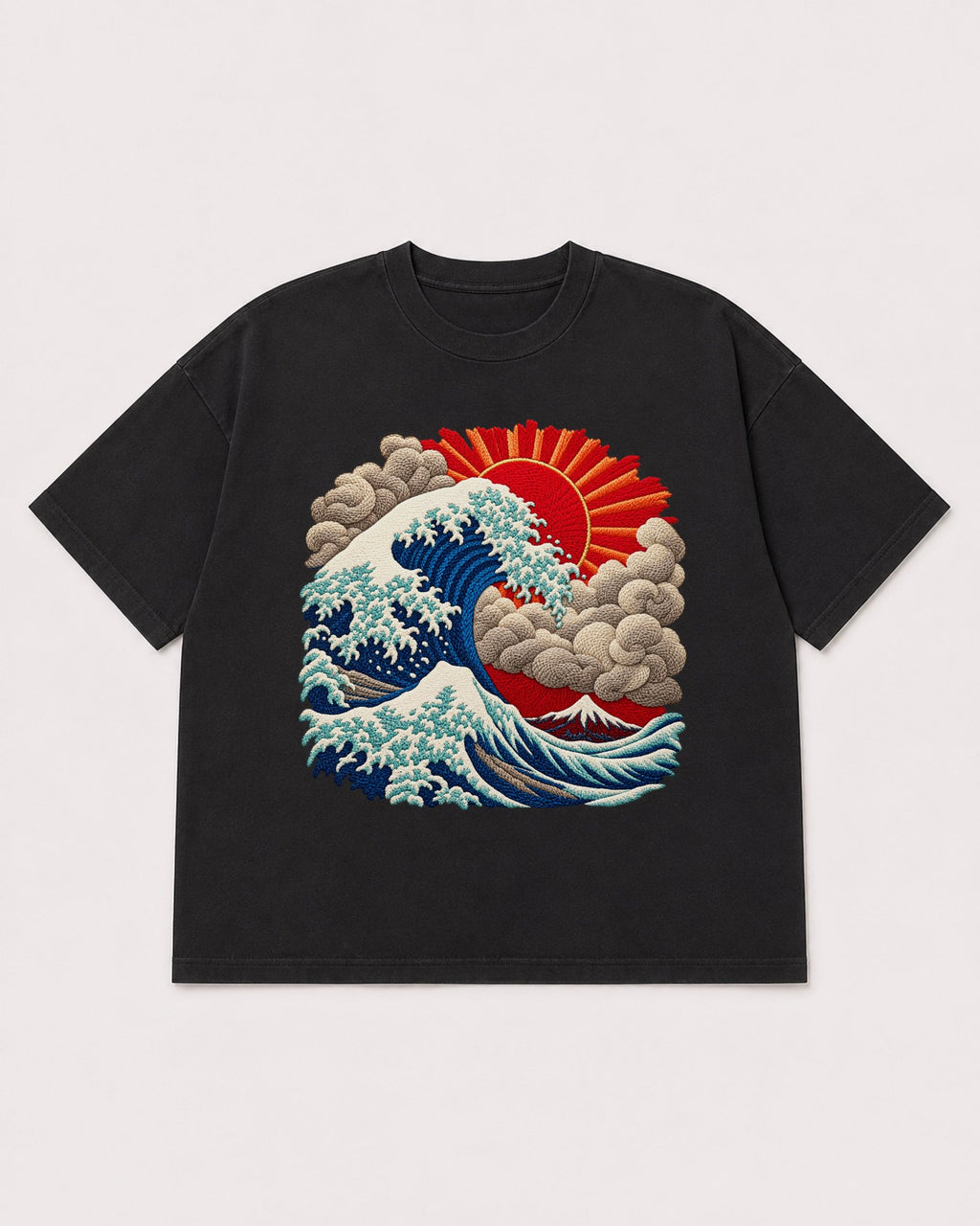 Mockup Boxy Heavyweight Tee Black product