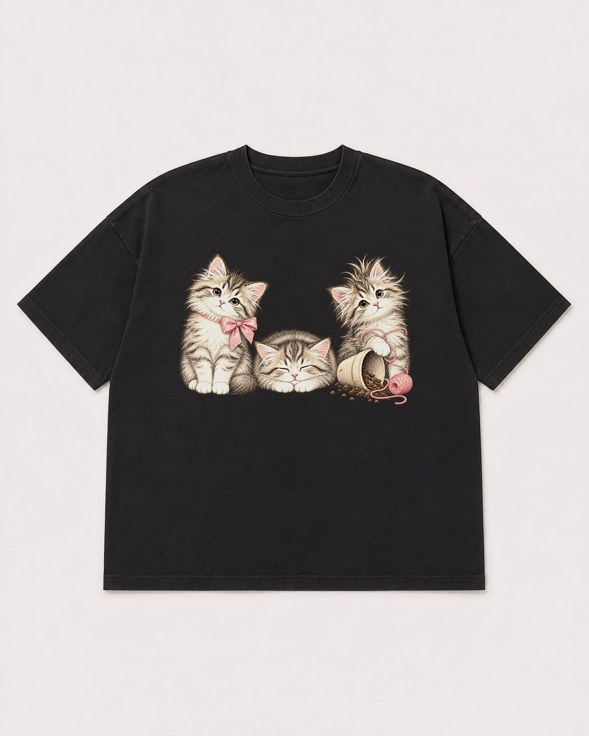 Mockup Boxy Heavyweight Tee Black product