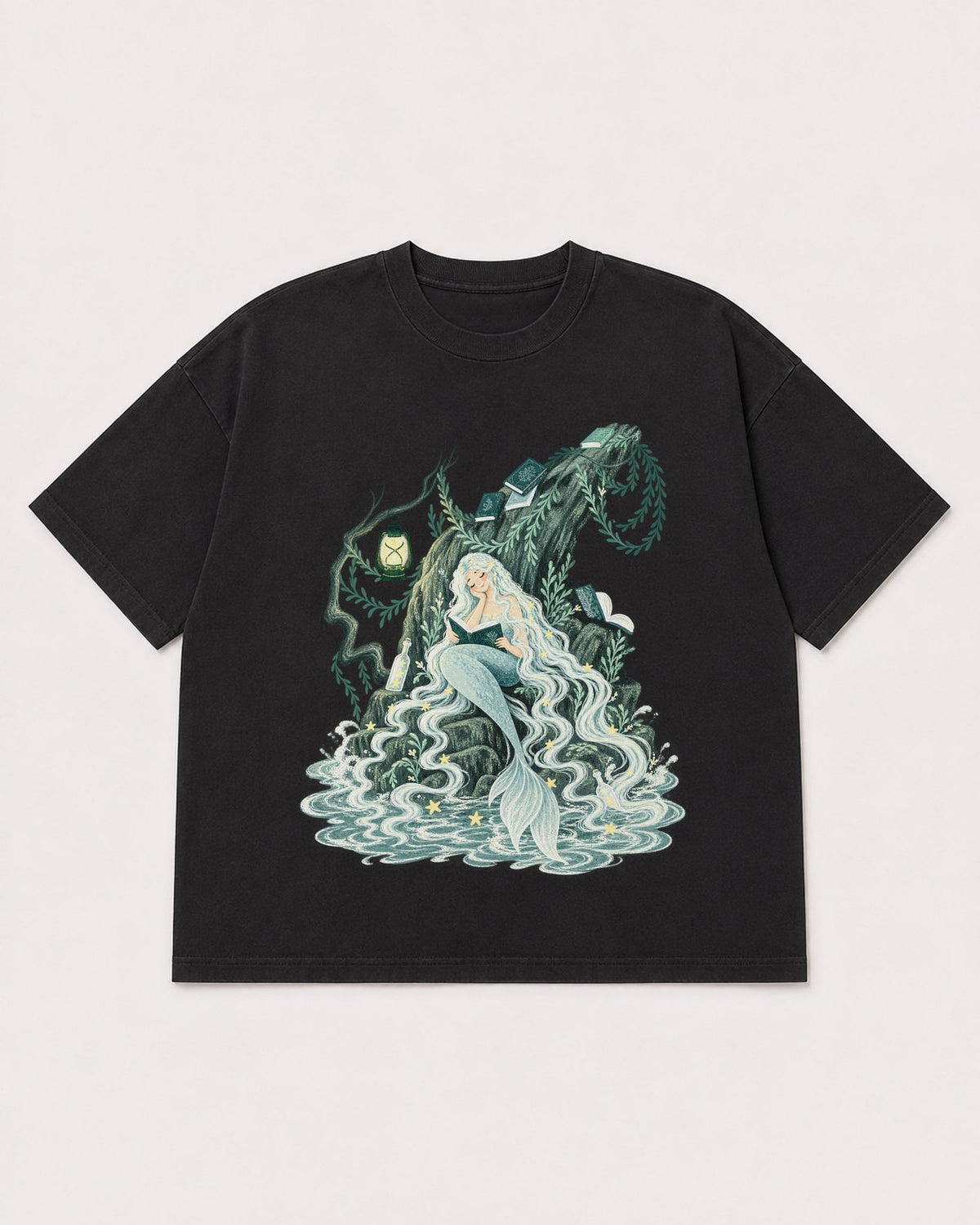 Mockup Boxy Heavyweight Tee Black product