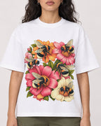Mockup Boxy Heavyweight Tee White female close-up 07