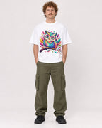 Mockup Boxy Heavyweight Tee White male full-body 09