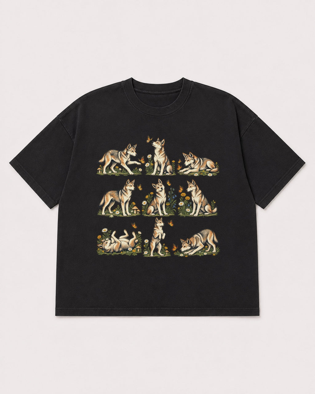 Mockup Boxy Heavyweight Tee Black product