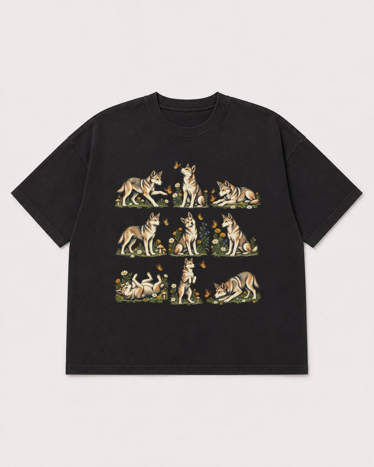 Mockup Boxy Heavyweight Tee Black product