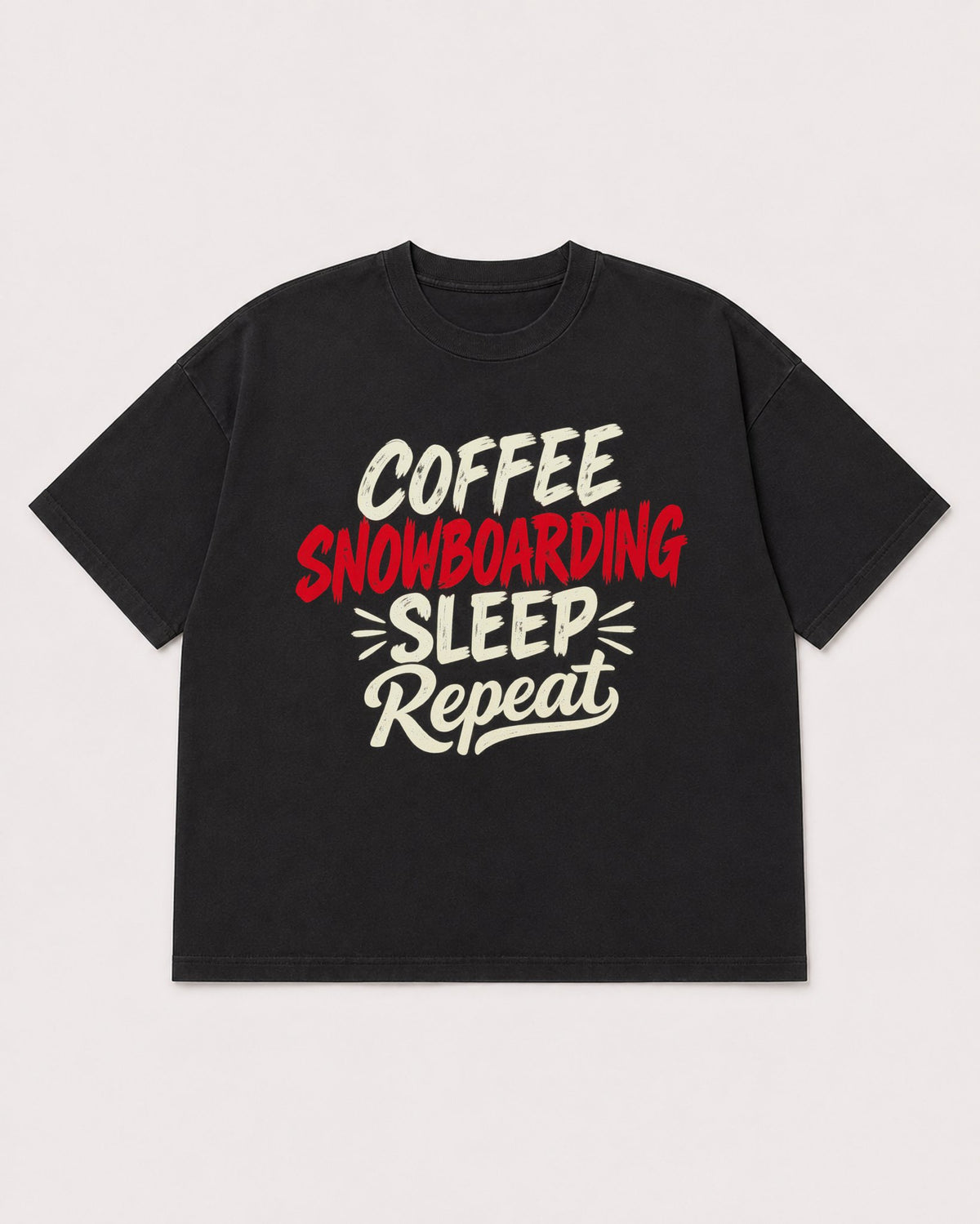 Mockup Boxy Heavyweight Tee Black product