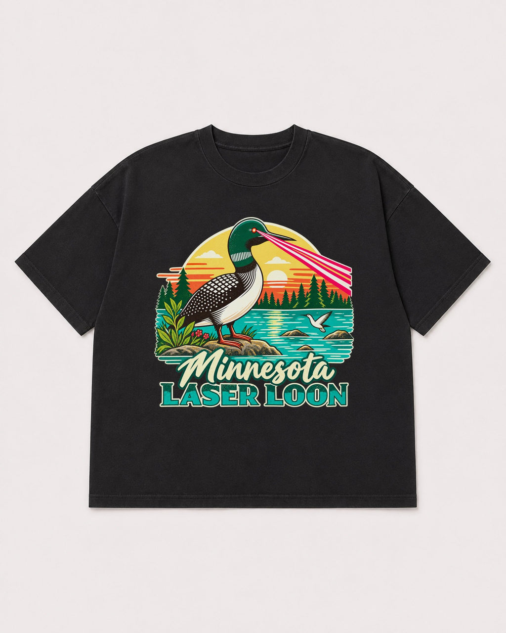 Mockup Boxy Heavyweight Tee Black product