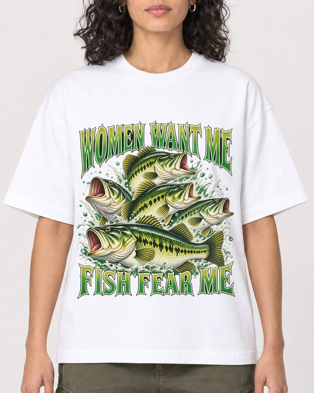 Mockup Boxy Heavyweight Tee White female close-up 27