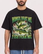 Mockup Boxy Heavyweight Tee Black male close-up 27