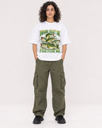 Mockup Boxy Heavyweight Tee White female full-body 27