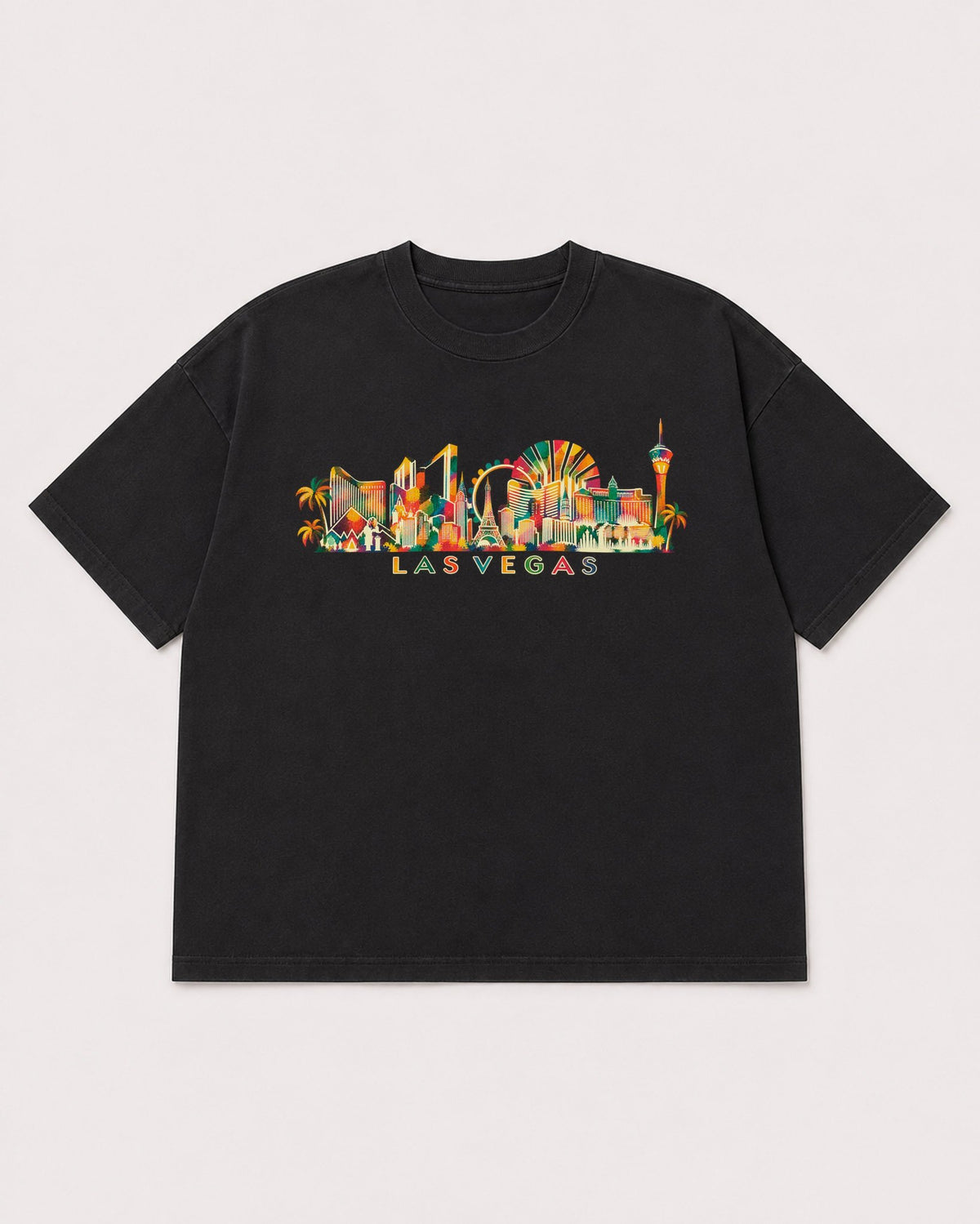 Mockup Boxy Heavyweight Tee Black product