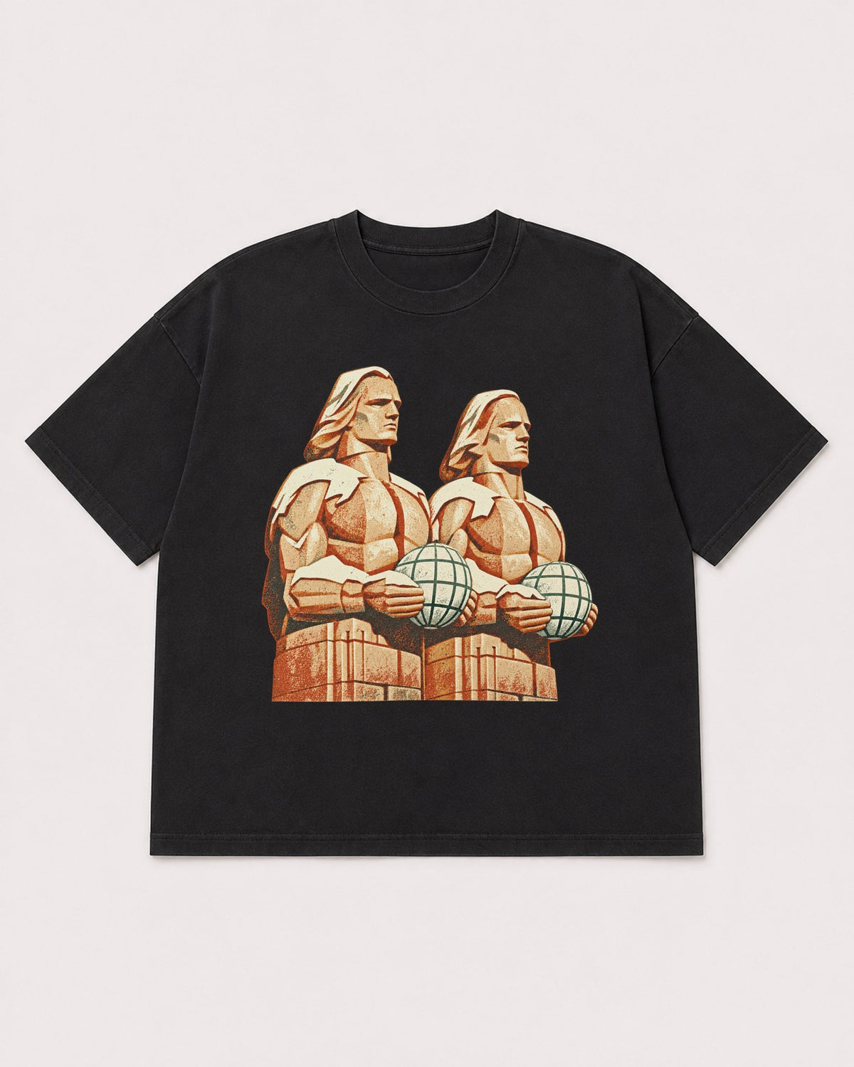 Mockup Boxy Heavyweight Tee Black product