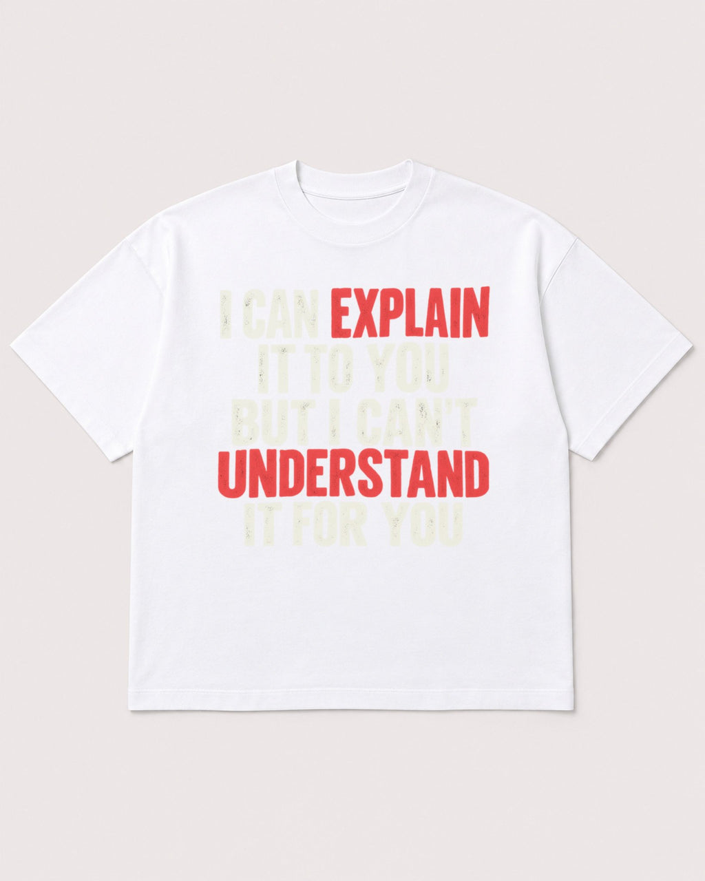 Mockup Boxy Heavyweight Tee White product