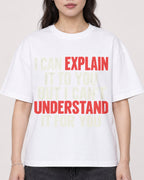 Mockup Boxy Heavyweight Tee White female close-up 03
