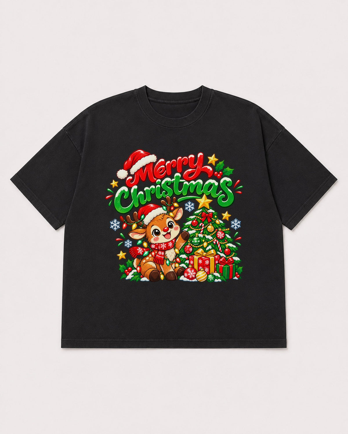 Mockup Boxy Heavyweight Tee Black product