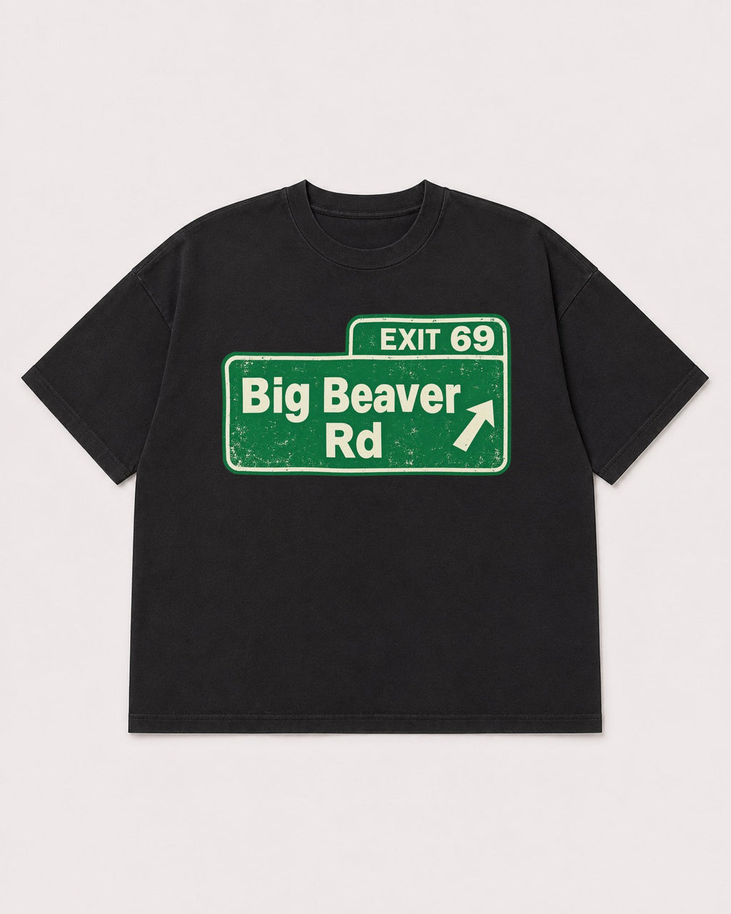 Mockup Boxy Heavyweight Tee Black product