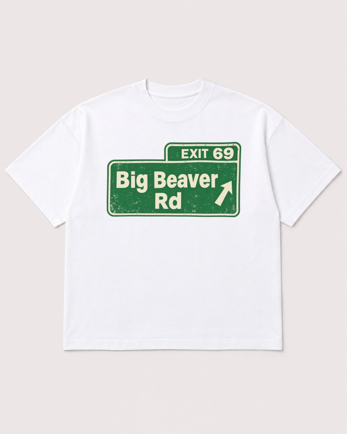 Mockup Boxy Heavyweight Tee White product