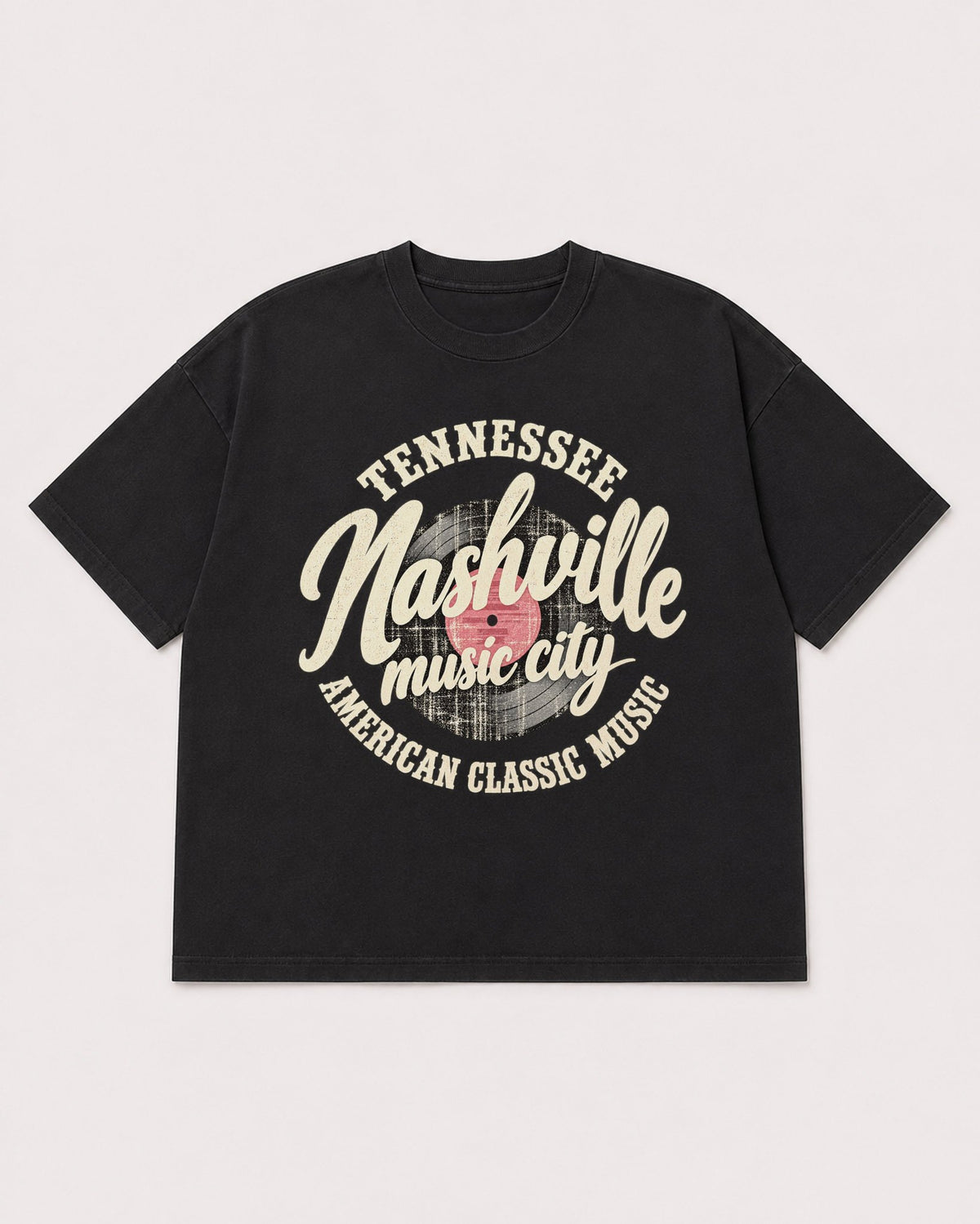 Mockup Boxy Heavyweight Tee Black product