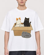 Mockup Boxy Heavyweight Tee White male close-up 01