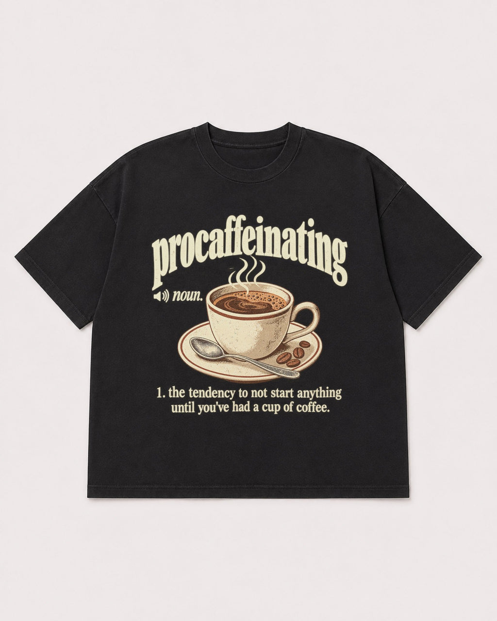 Mockup Boxy Heavyweight Tee Black product