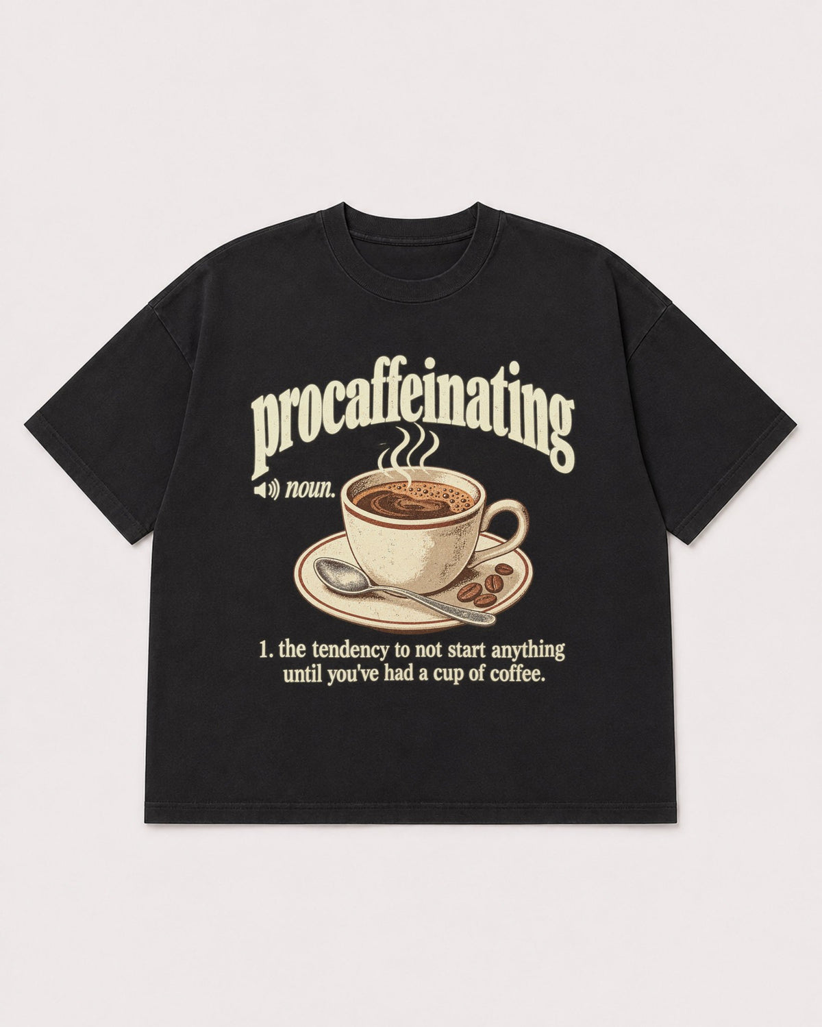 Mockup Boxy Heavyweight Tee Black product