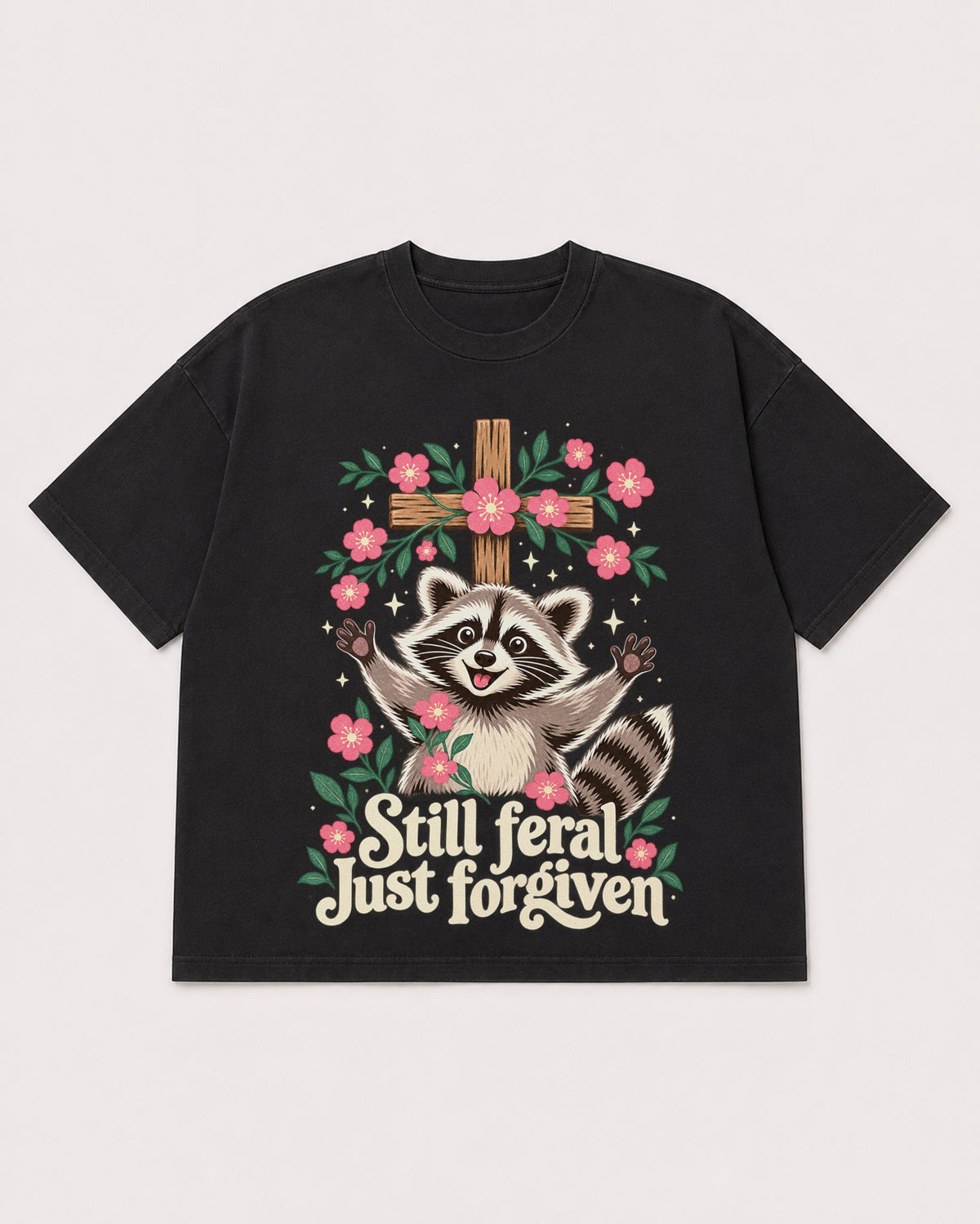 Mockup Boxy Heavyweight Tee Black product