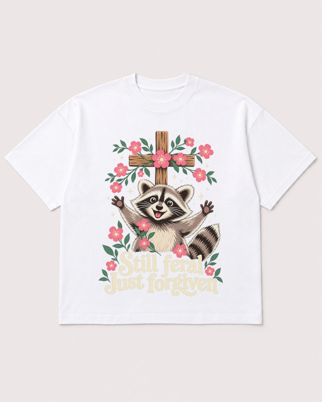 Mockup Boxy Heavyweight Tee White product