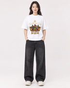 Mockup Boxy Heavyweight Tee White female full-body 03