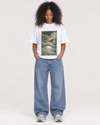 Mockup Boxy Heavyweight Tee White female full-body 05