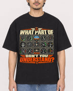Mockup Boxy Heavyweight Tee Black male close-up 02