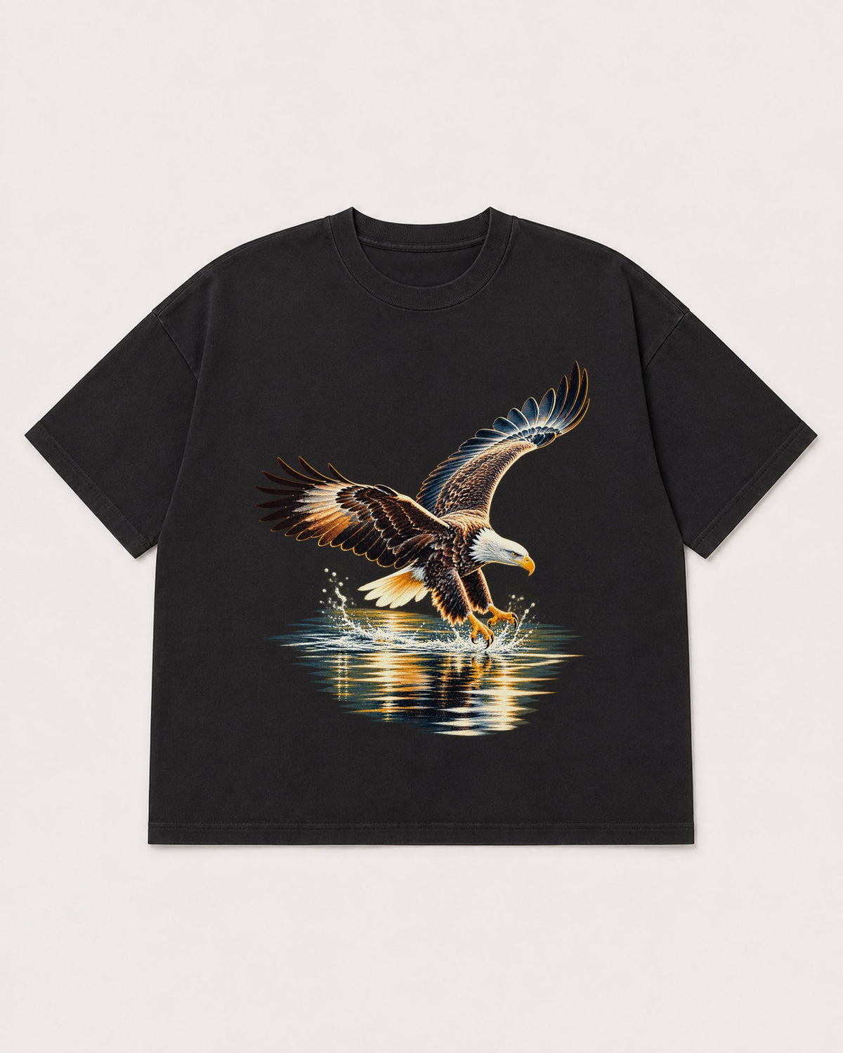 Mockup Boxy Heavyweight Tee Black product