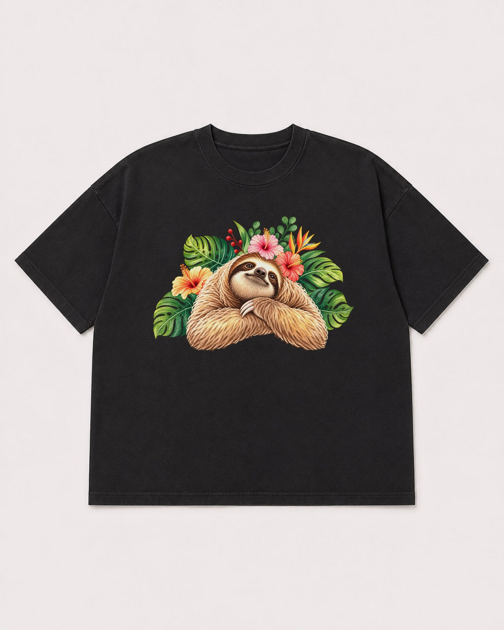 Mockup Boxy Heavyweight Tee Black product
