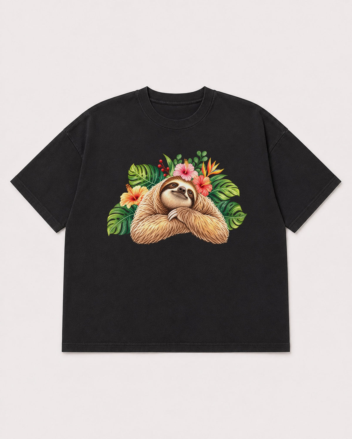 Mockup Boxy Heavyweight Tee Black product