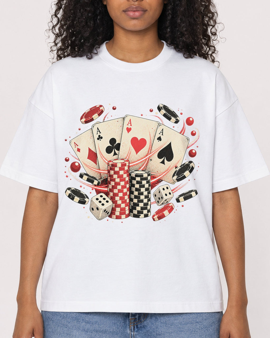 Mockup Boxy Heavyweight Tee White female close-up 05