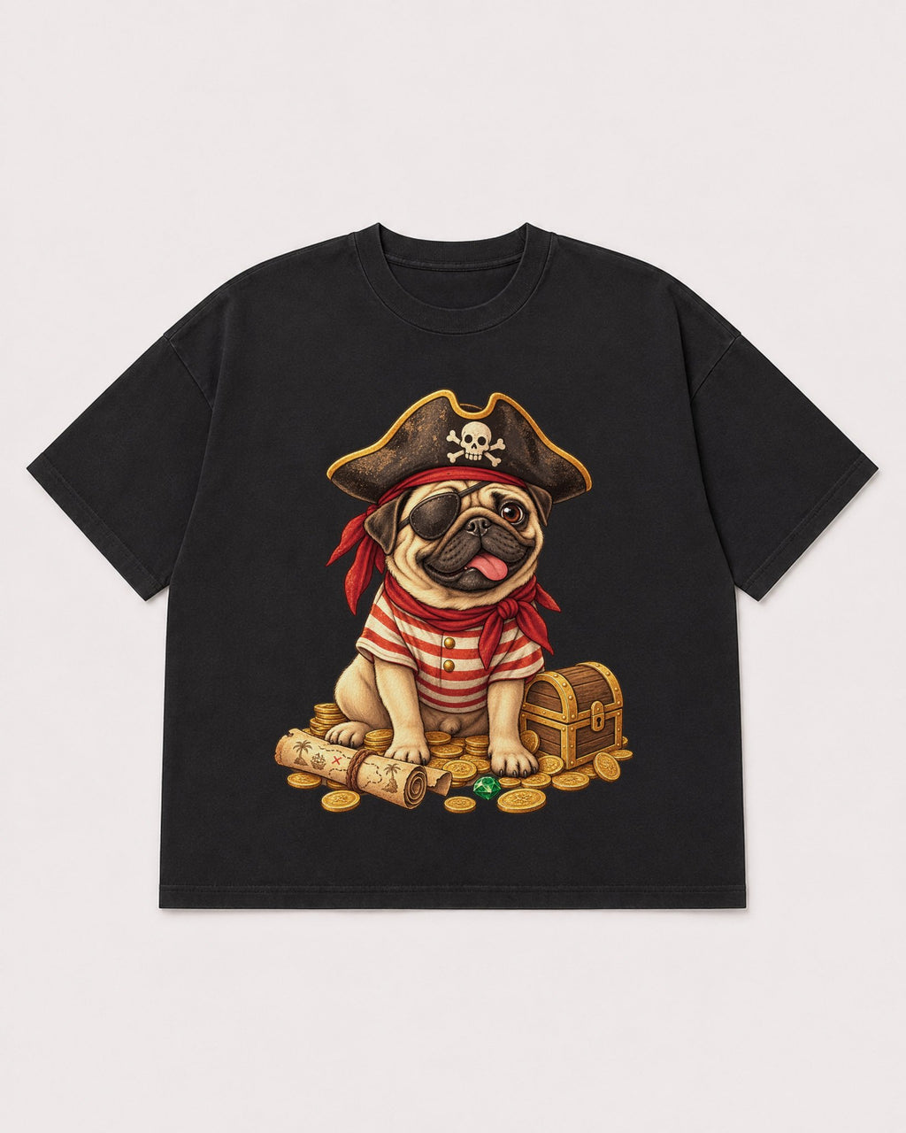 Mockup Boxy Heavyweight Tee Black product