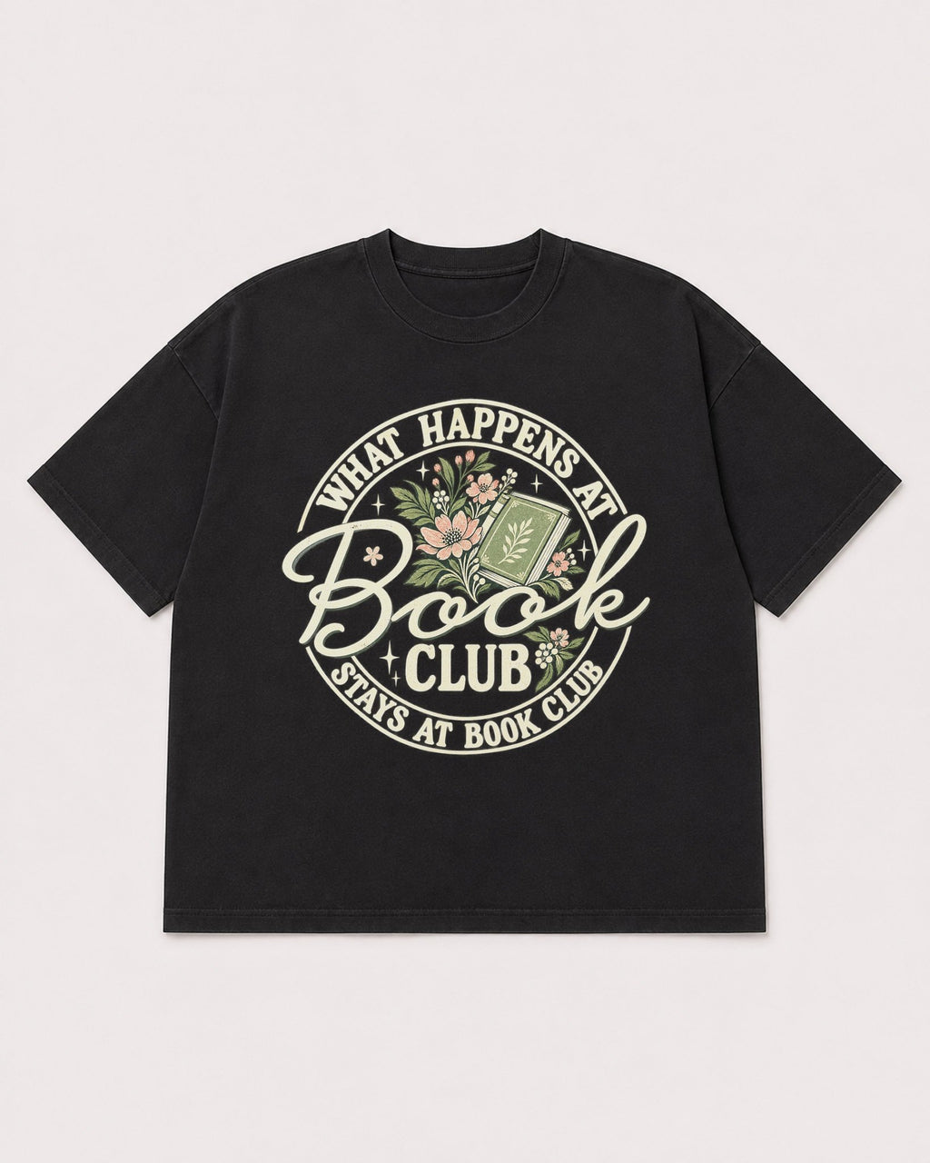 Mockup Boxy Heavyweight Tee Black product