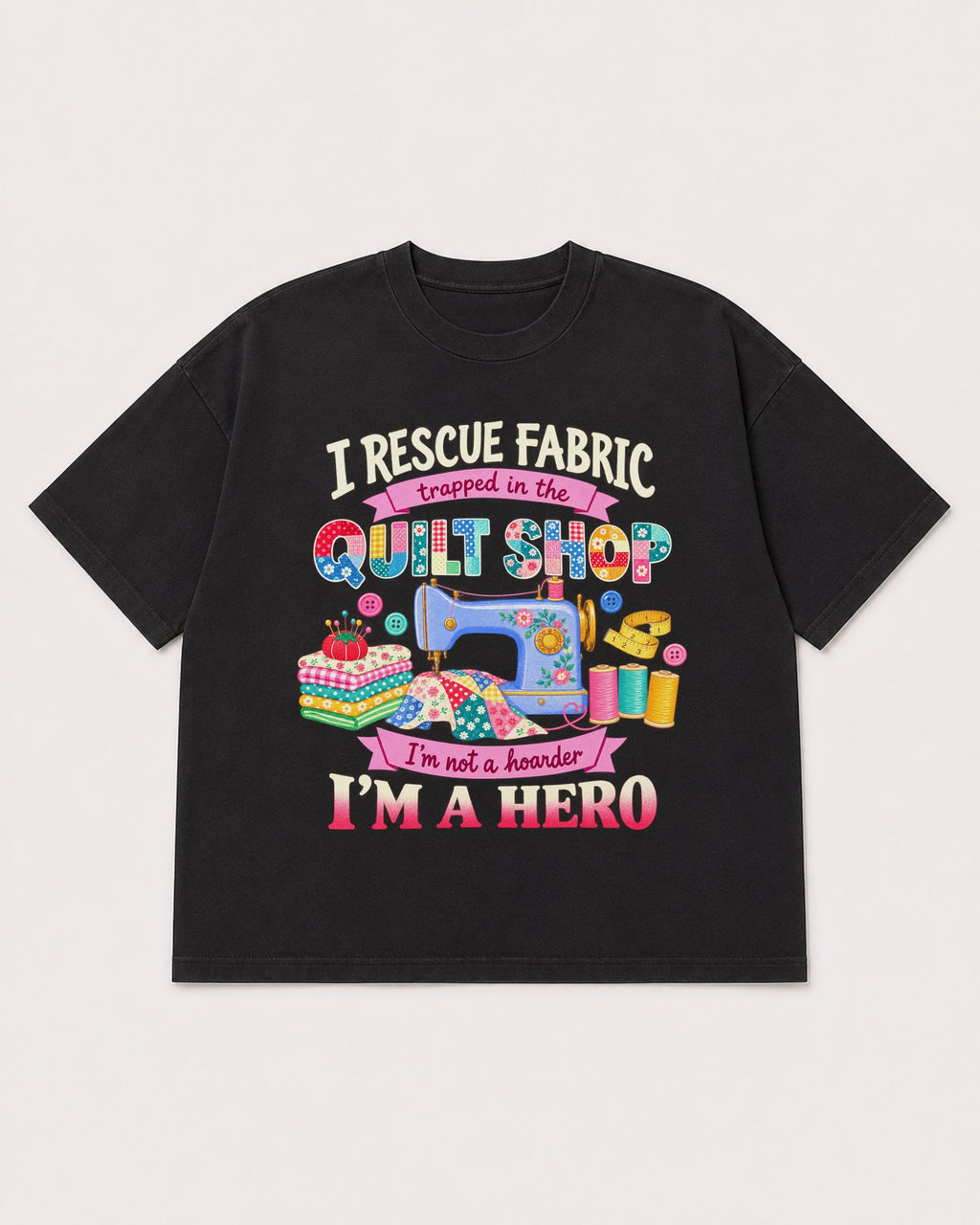 Mockup Boxy Heavyweight Tee Black product