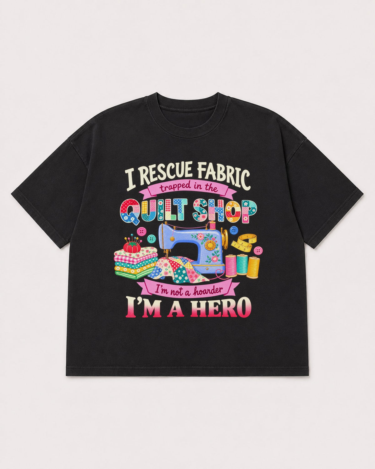 Mockup Boxy Heavyweight Tee Black product