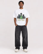 Mockup Boxy Heavyweight Tee White male full-body 05