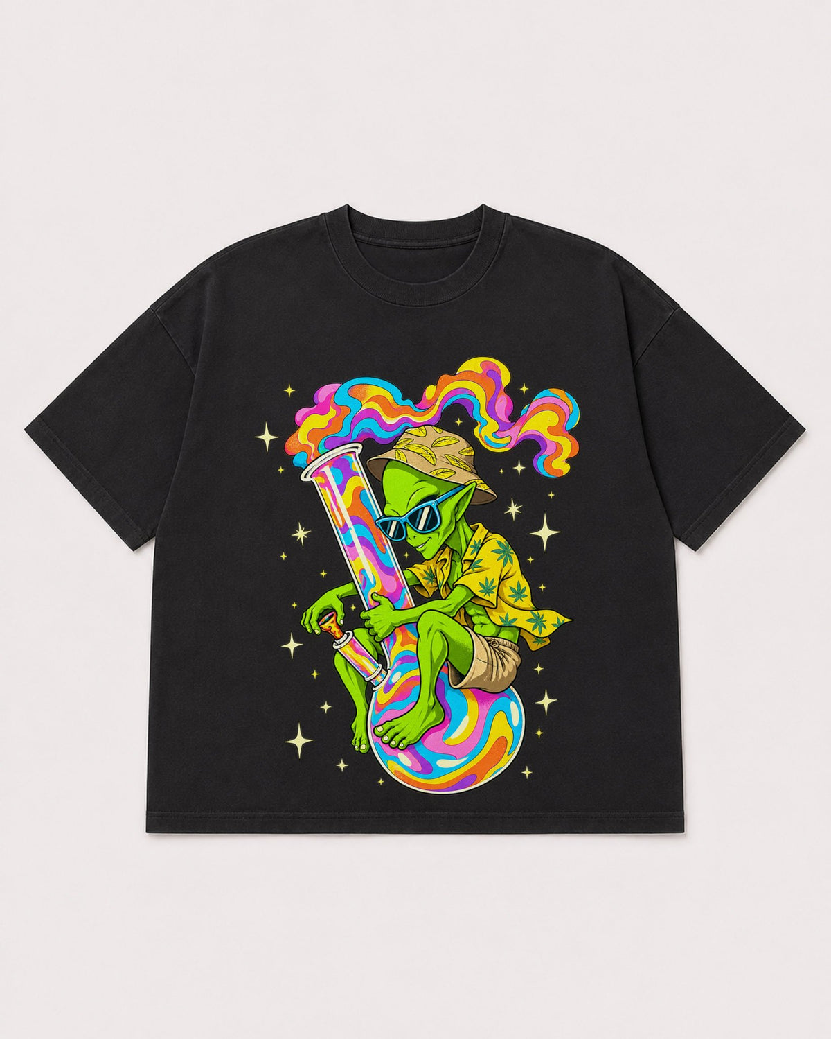 Mockup Boxy Heavyweight Tee Black product