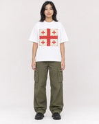 Mockup Boxy Heavyweight Tee White female full-body 22