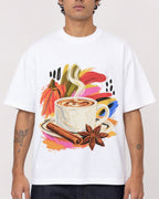 Mockup Boxy Heavyweight Tee White male close-up 06