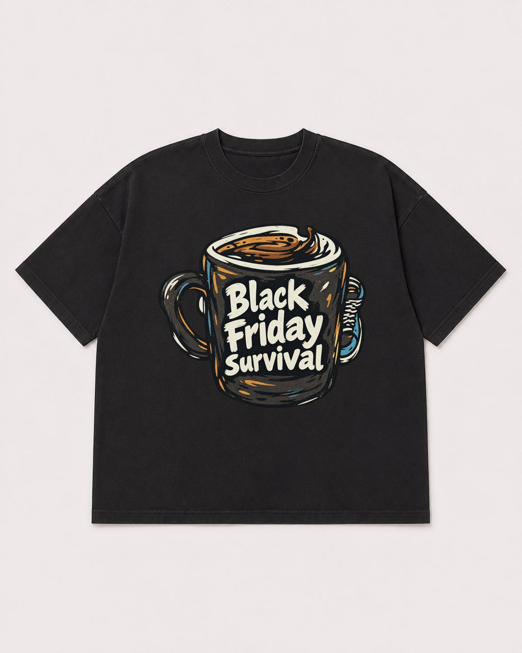 Mockup Boxy Heavyweight Tee Black product