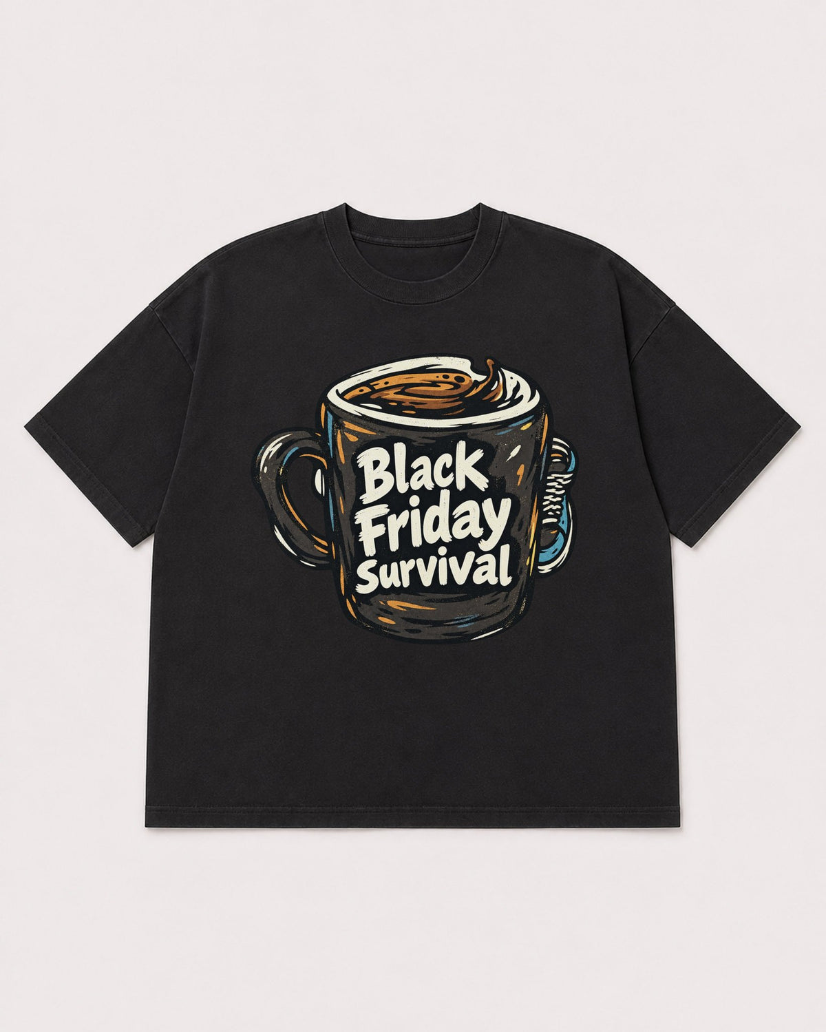 Mockup Boxy Heavyweight Tee Black product